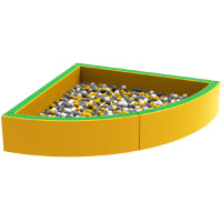 Мягкий бассейн угловой 180х180 см HOP-HOP